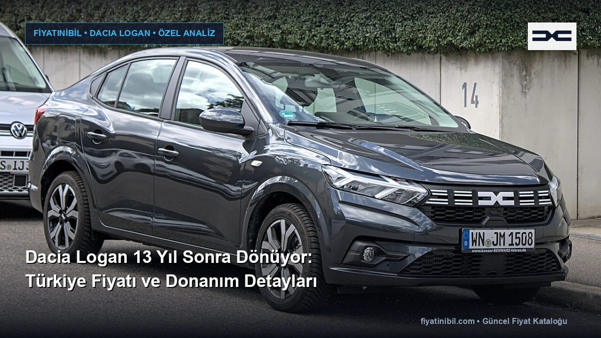 Dacia Logan 13 Yıl Sonra Dönüyor: Türkiye Fiyatı ve Donanım Detayları