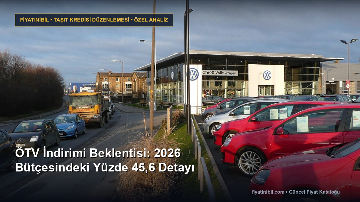 ÖTV İndirimi Beklentisi: 2026 Bütçesindeki Yüzde 45,6 Detayı