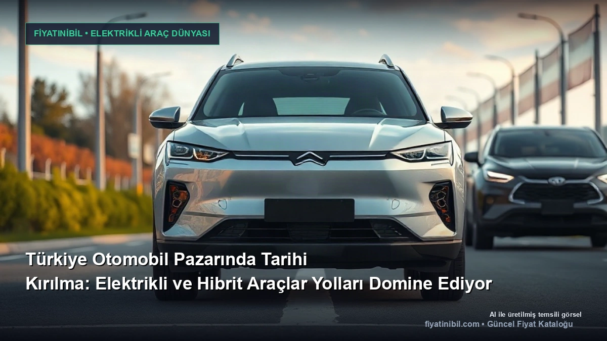 Türkiye Otomobil Pazarında Tarihi Kırılma: Elektrikli ve Hibrit Araçlar Yolları Domine Ediyor